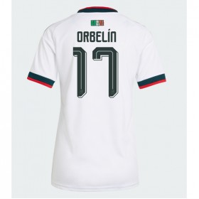 Mexico Orbelin Pineda #17 Borte skjorte til dame VM 2026 Kortermet